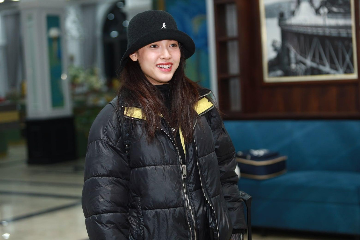 Cara Phương ăn mặc khá giản dị, trang điểm nhẹ nhàng khi xuất hiện tại Sao Nhập Ngũ 2022.