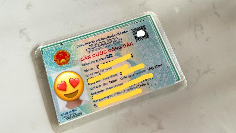 Thẻ CCCD mới đã có kích thược gọn hơn so với thẻ CMND cũ.