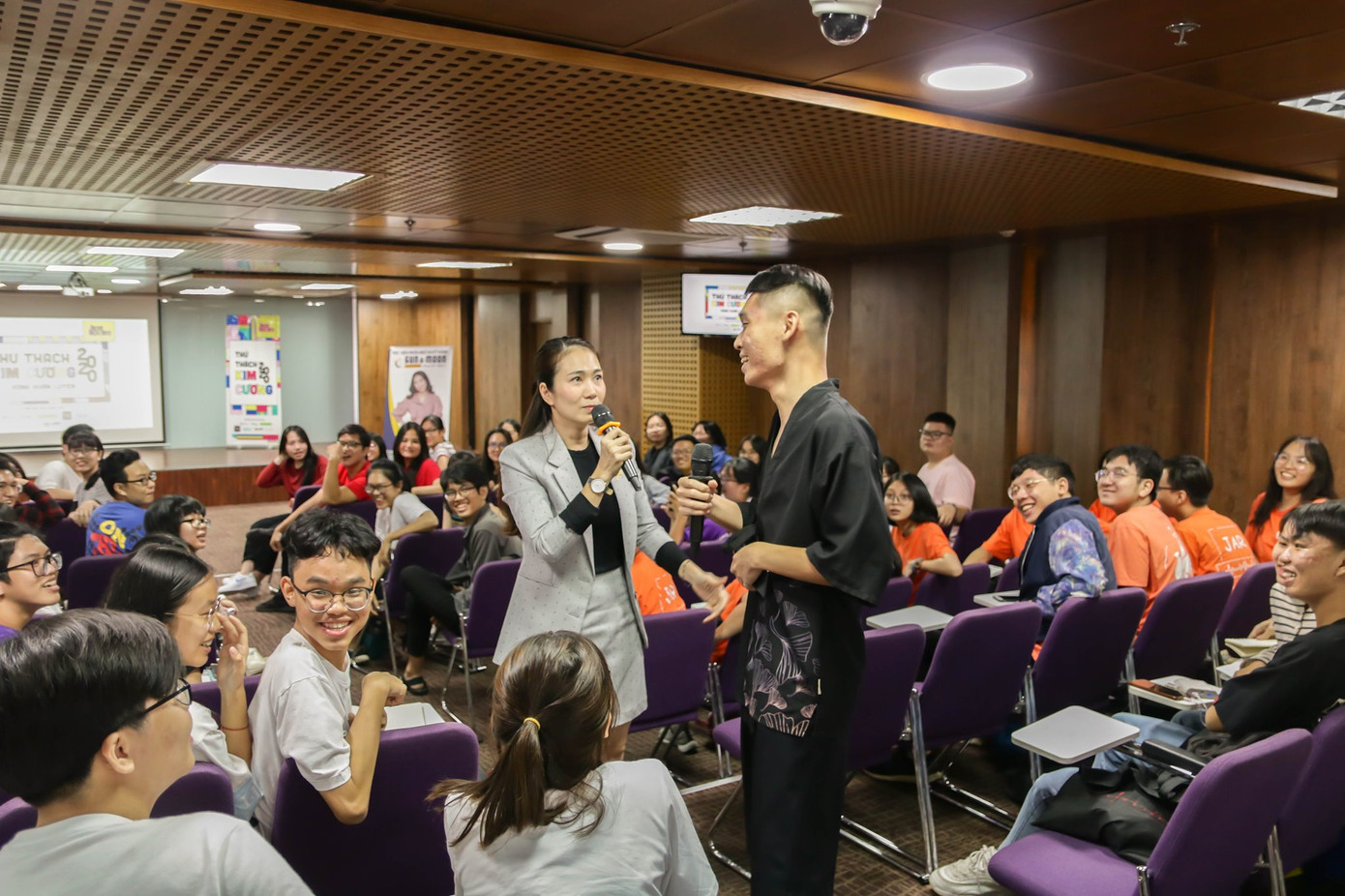 Buổi học với MC Thanh Thảo.