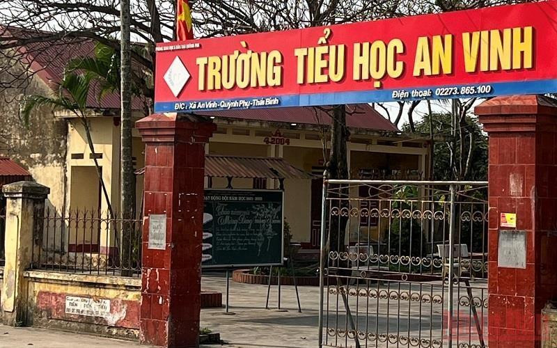 Trường Tiểu học An Vinh - nơi xảy ra vụ việc.