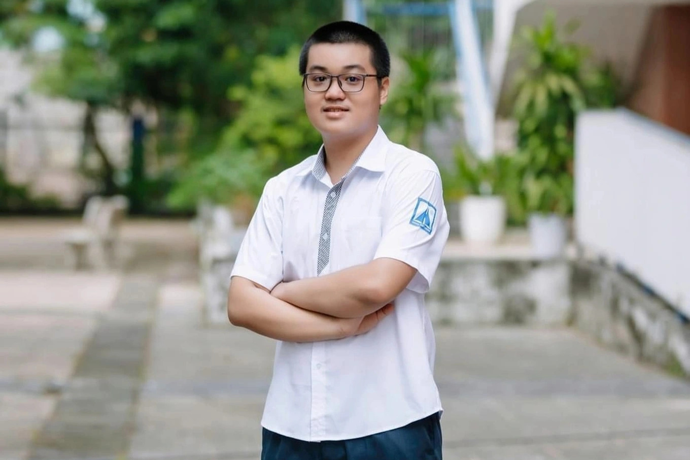 Nguyễn Hoàng Minh Quân - thủ khoa kỳ thi lớp 10 Hà Nội năm 2024. (Ảnh: NVCC cho báo chí)