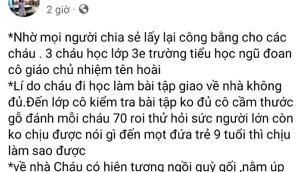 Bài đăng lan truyền trên mạng xã hội khiến mọi người xôn xao. Bài đăng lan truyền trên mạng xã hội khiến mọi người xôn xao.