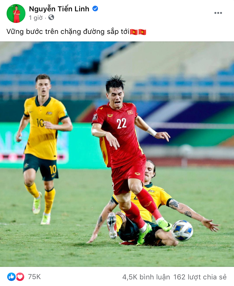 Tiến Linh và Quang Hải có cùng chung suy nghĩ và tinh thần thi đấu.