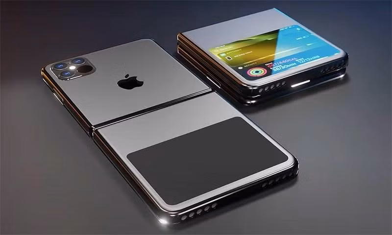 Nếp gấp giữa màn hình là lo ngại lớn nhất của mọi smartphone có thể gập lại. (Ảnh: ConceptsiPhone)