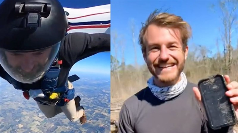 Chiếc iPhone sống sót một cách kỳ diệu sau khi rơi từ độ cao như vậy (Ảnh: capt_rumcoffee) Chiếc iPhone sống sót một cách kỳ diệu sau khi rơi từ độ cao như vậy (Ảnh: capt_rumcoffee)