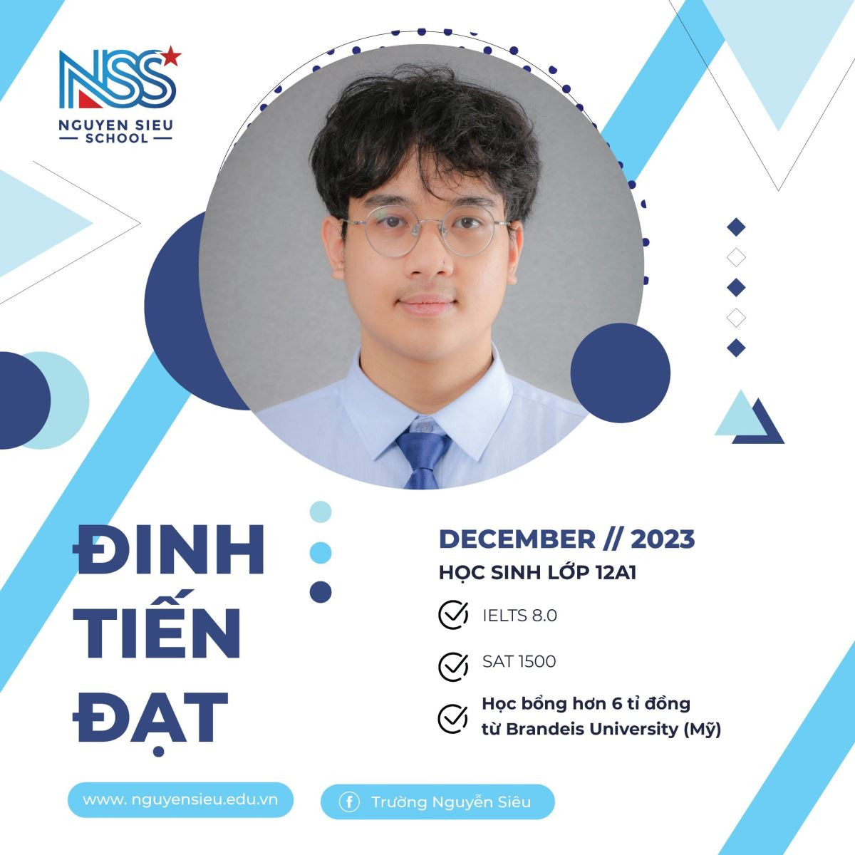 Nam sinh trường Nguyễn Siêu vượt qua khủng hoảng, "ẵm" học bổng hơn 6 tỷ đồng ảnh 1
