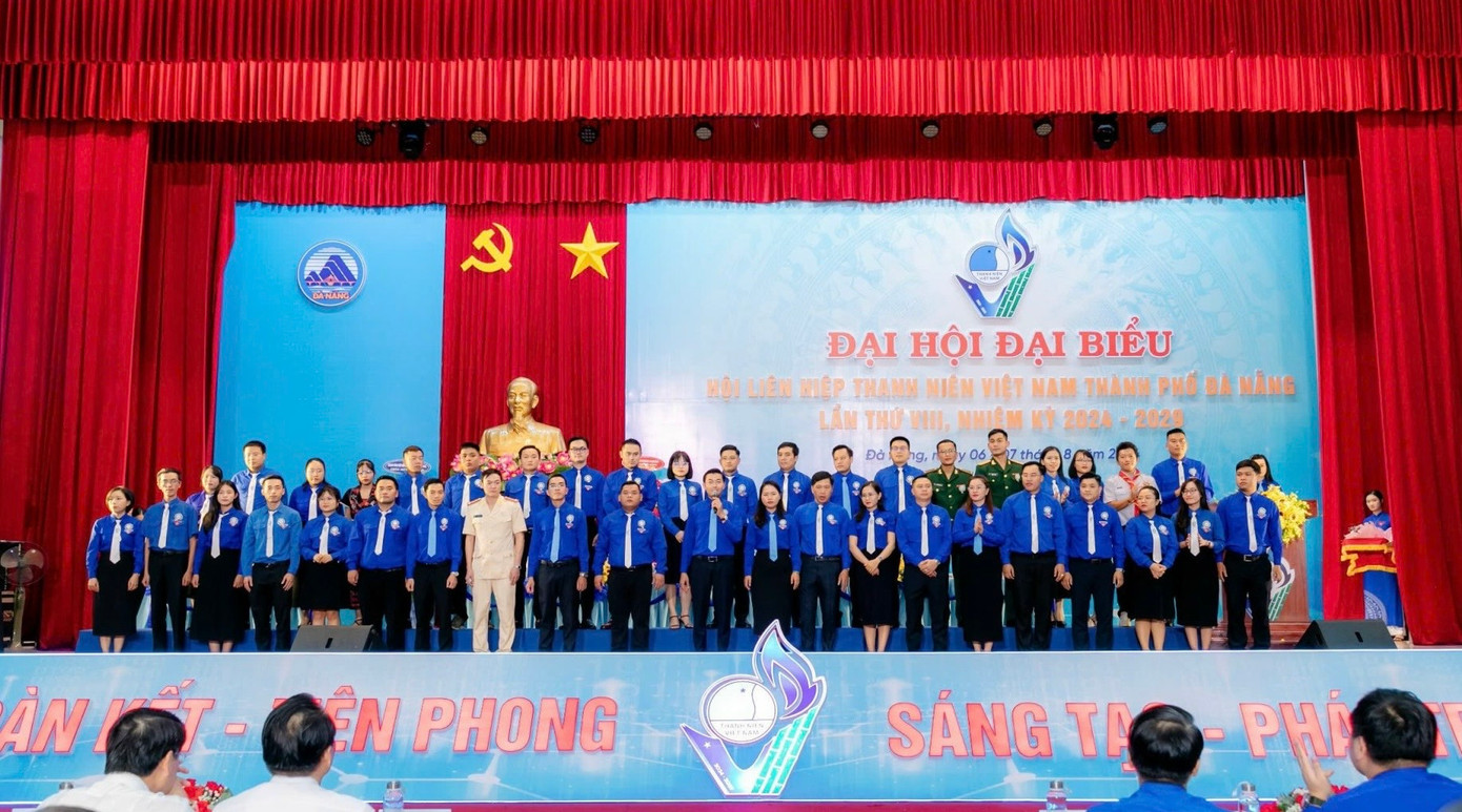 Ủy ban Hội Liên hiệp thanh niên Việt Nam TP Đà Nẵng khóa VIII nhiệm kỳ 2024 - 2029 ra mắt Đại hội.