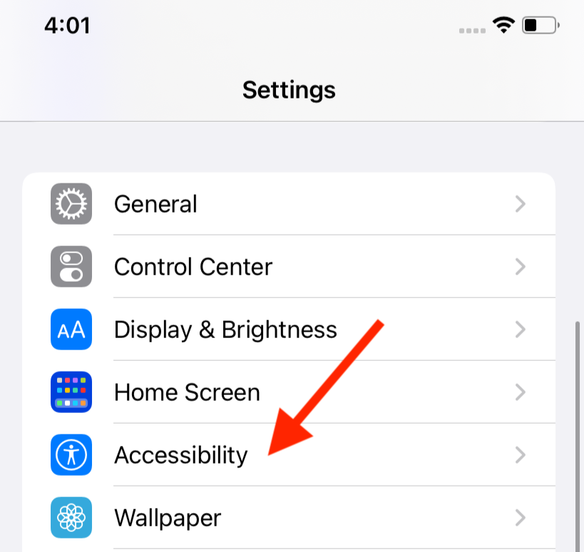 Nhiều khả năng tiếp cận hơn cho những người đa dạng về thần kinh, vì vậy hãy nhấn vào 'Trợ năng'.