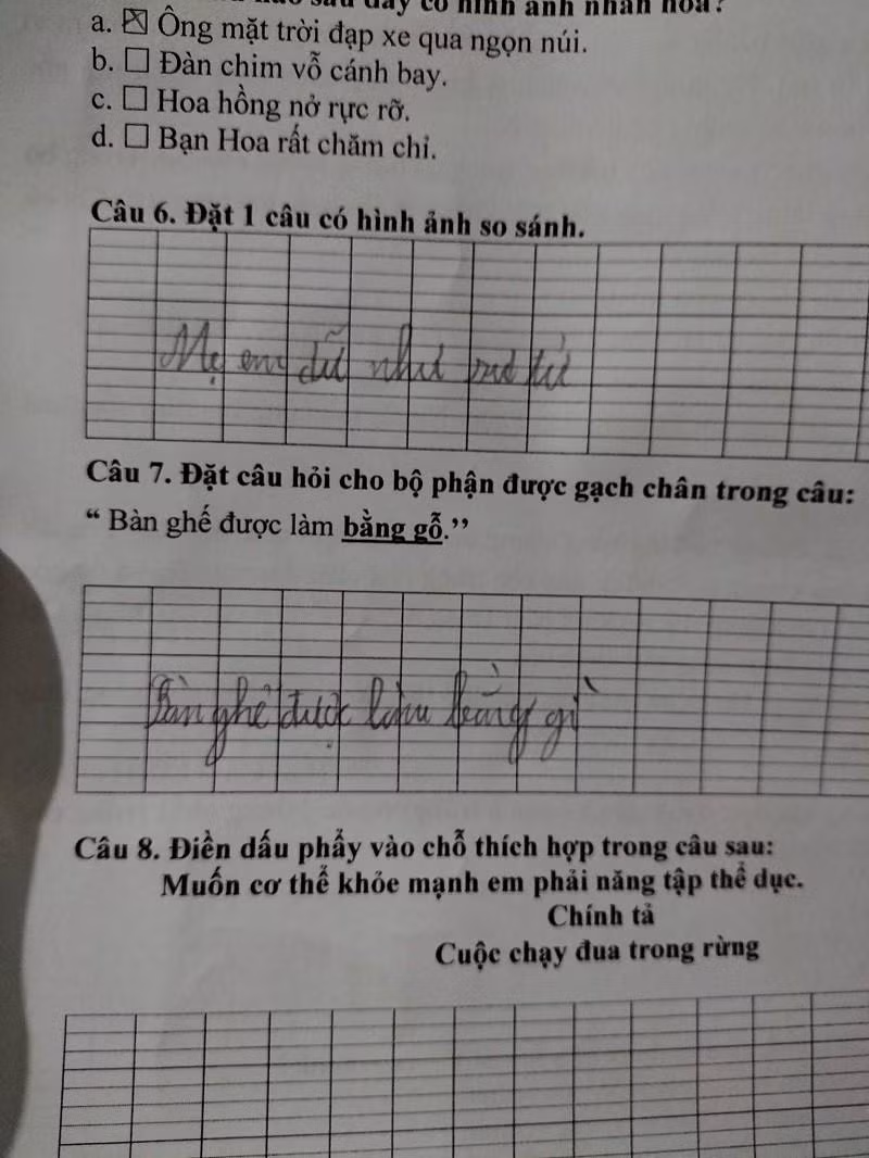 Mặc dù câu so sánh này không hề sai về kết cấu ngữ pháp nhưng lại khiến tình cảm mẹ con "sứt mẻ" từ đây.