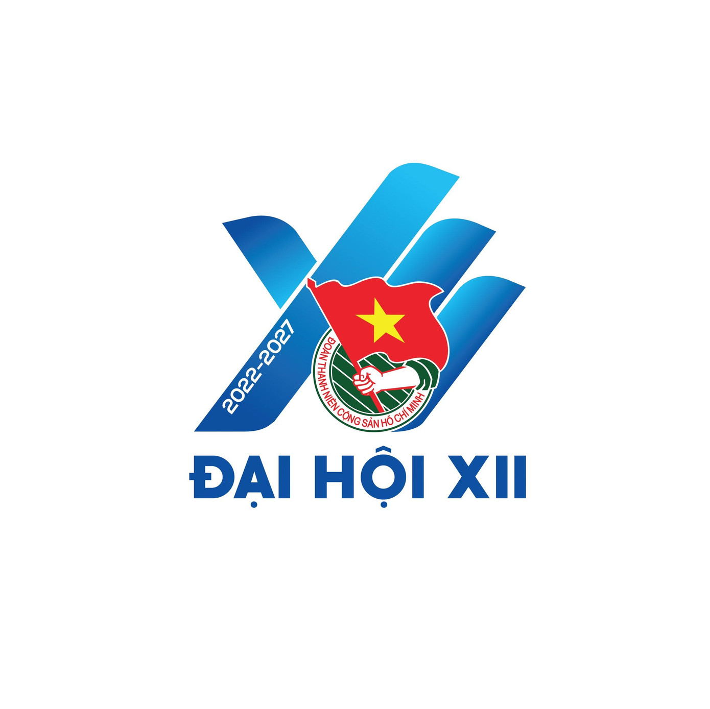 Biểu trưng chính thức của Đại hội Đoàn toàn quốc lần thứ XII.