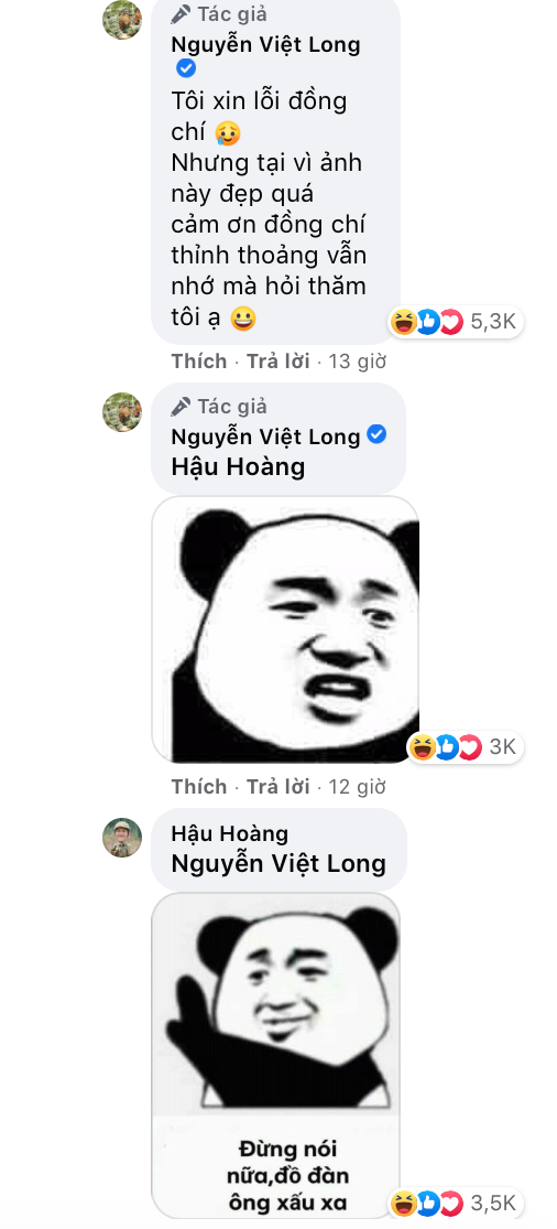 Màn tương tác qua lại cực dễ thương của Hậu Hoàng và Mũi trưởng Long. Màn tương tác qua lại cực dễ thương của Hậu Hoàng và Mũi trưởng Long.