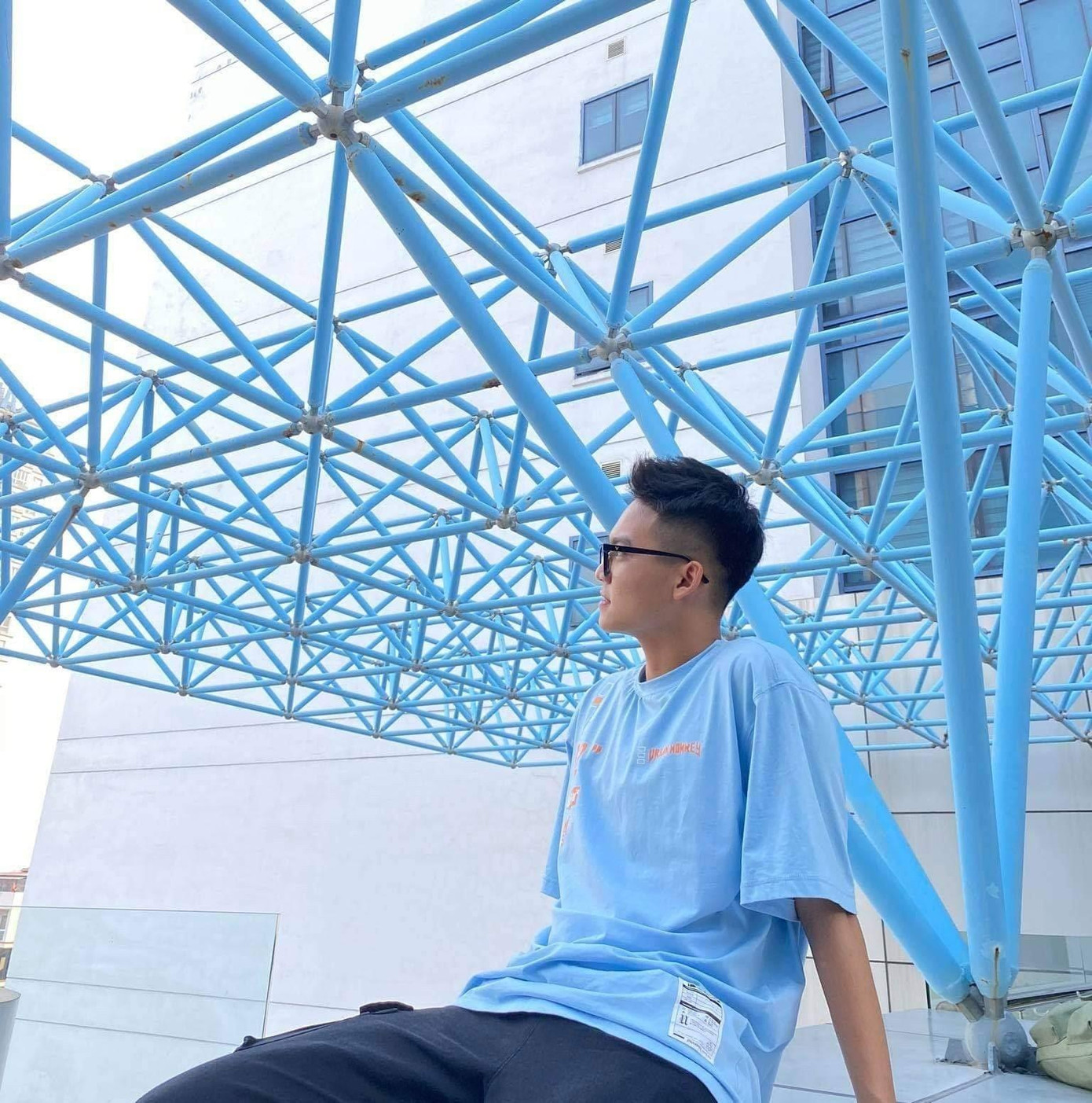 Một góc sống ảo trên Vườn thượng uyển tầng 5 - địa điểm &quot;sống ảo&quot; yêu thích của sinh viên.