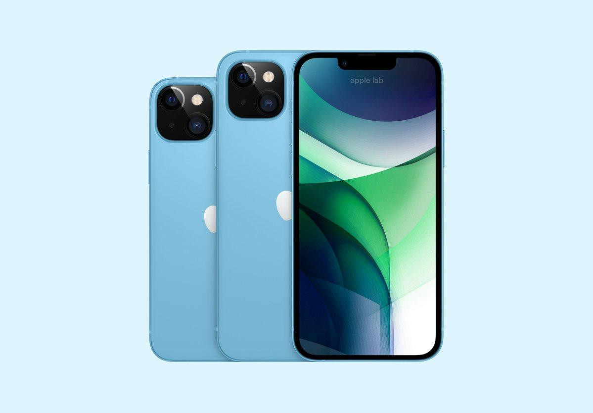 iPhone 13 màu xanh dương pastel. iPhone 13 màu xanh dương pastel.