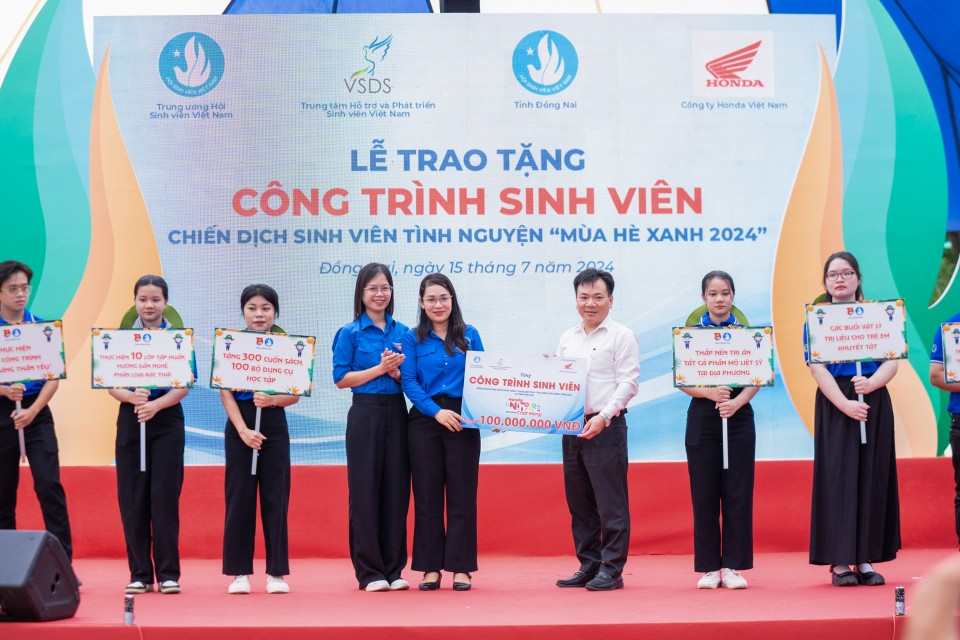 Buổi lễ bàn giao Công trình sinh viên do Honda Việt Nam tài trợ tại tỉnh Đồng Nai. Buổi lễ bàn giao Công trình sinh viên do Honda Việt Nam tài trợ tại tỉnh Đồng Nai.