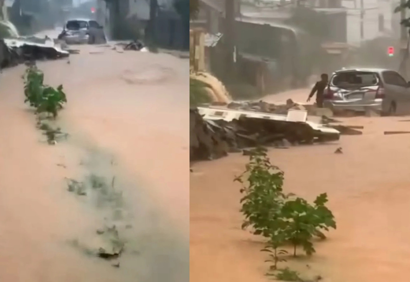 Tường rào trường học đổ sập khiến 1 nữ sinh bị thương và hư hỏng xe ô tô của 1 thầy giáo. Tường rào trường học đổ sập khiến 1 nữ sinh bị thương và hư hỏng xe ô tô của 1 thầy giáo.