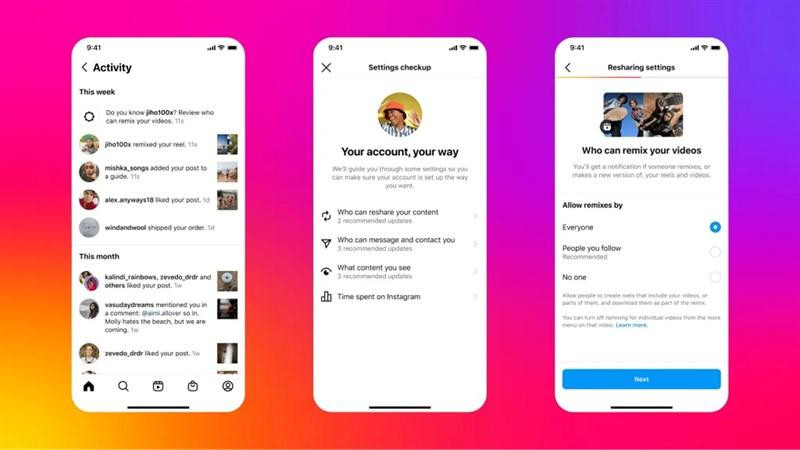 Instagram bổ sung thêm các tùy chọn với tài khoản của trẻ vị thành niên. (Ảnh: 9to5Mac) Instagram bổ sung thêm các tùy chọn với tài khoản của trẻ vị thành niên. (Ảnh: 9to5Mac)