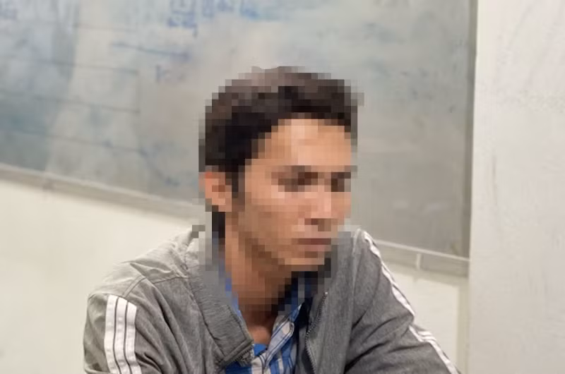 Lê Văn Như Ý tại cơ quan công an.