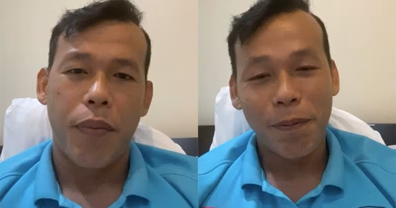 Tấn Trường trong buổi livestream kể chuyện cùng khán giả vào tối qua 17/6. (Ảnh chụp màn hình)
