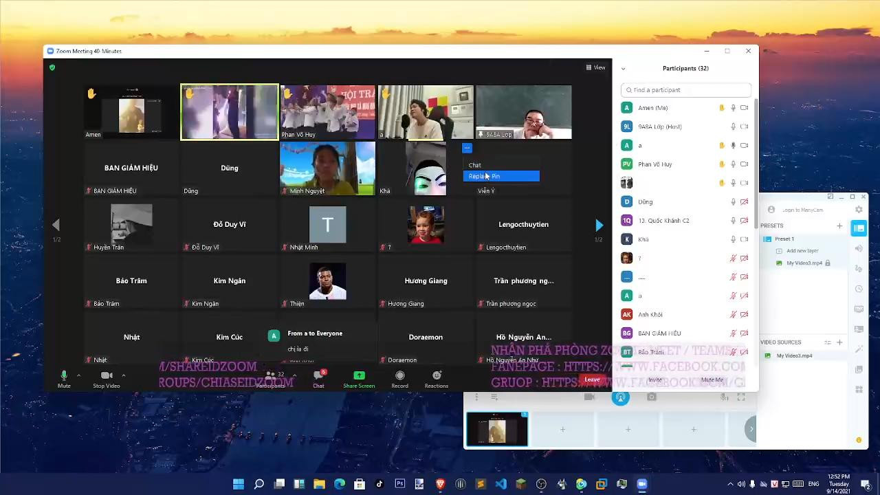 Lớp học online đang trong giờ học thì xuất hiện những kẻ lạ mặt với những hành động phá rối. Lớp học online đang trong giờ học thì xuất hiện những kẻ lạ mặt với những hành động phá rối.