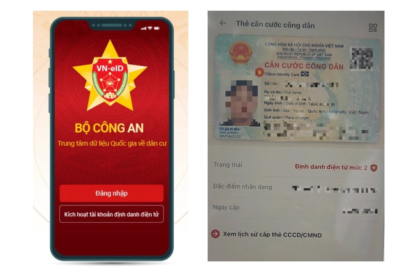 Thí sinh T.M.K. cho biết đã cung cấp ứng dụng VNeID cấp độ 2 nhưng không được hội đồng thi chấp thuận. (Ảnh thí sinh cung cấp cho báo Dân Trí).