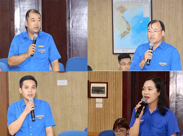 Đại diện các tỉnh Đoàn phát biểu tại hội nghị.