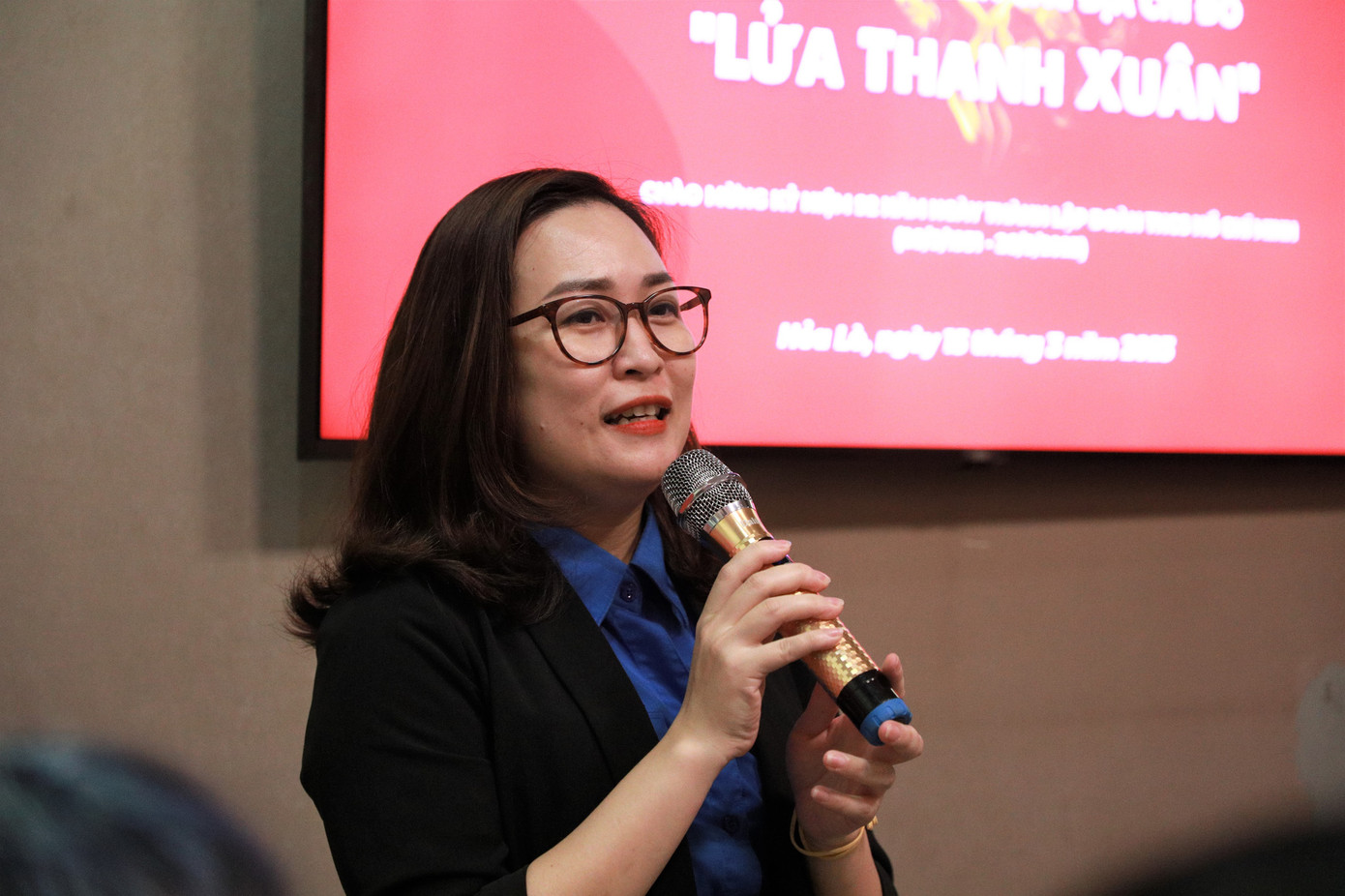 Đồng chí Hứa Thanh Hoa - Bí thư Đoàn Thanh niên, Chủ tịch Hội sinh viên ĐH Quốc gia Hà Nội.