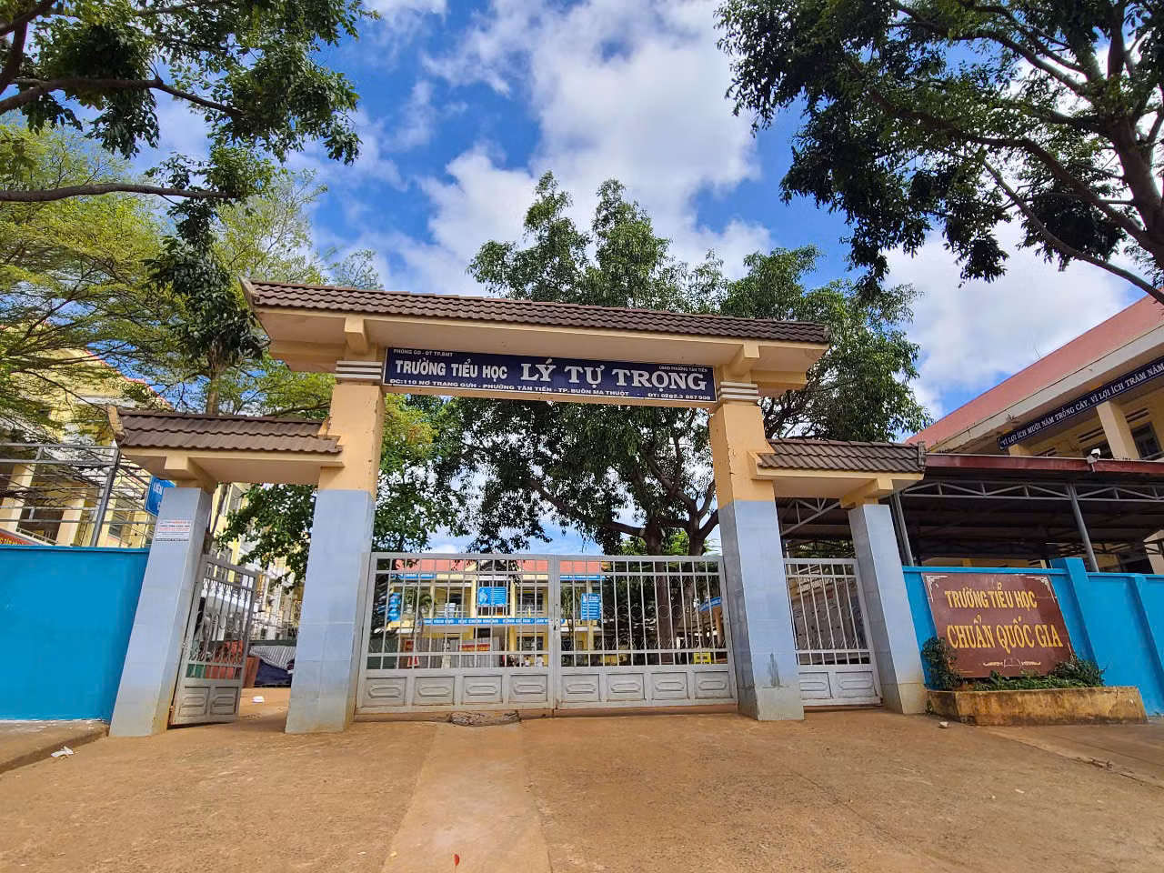 Trường Tiểu học Lý Tự Trọng - nơi cô X. đang giảng dạy.