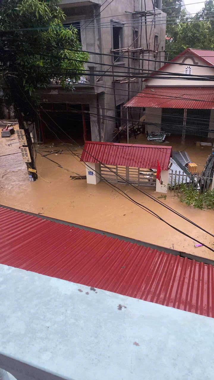 Lạng Sơn có nhiều khu vực mưa to, lũ lên gây ngập lụt. (Ảnh: VietHuong Pham)