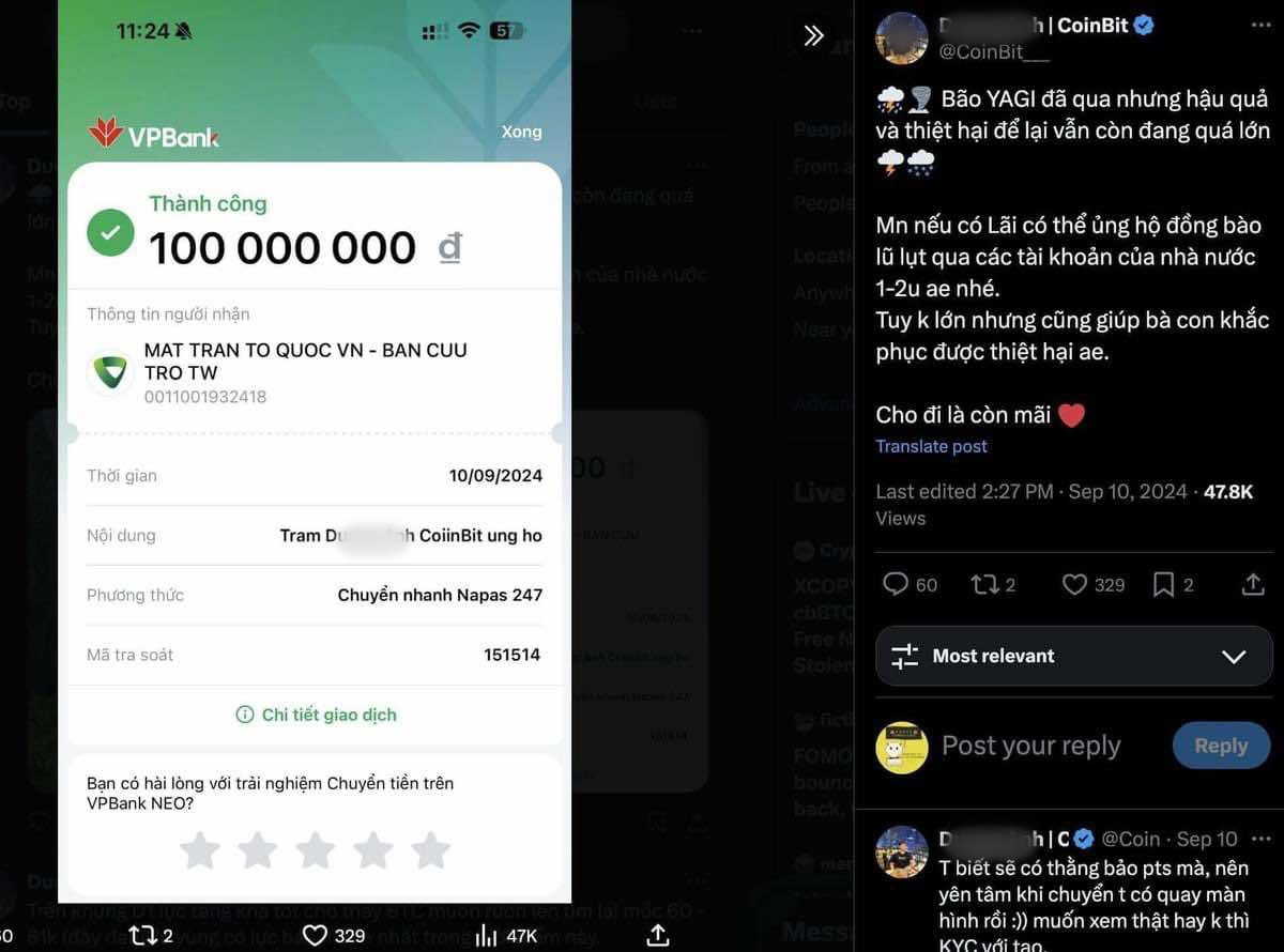 Chủ tài khoản vội đóng trang cá nhân sau khi dân mạng phát hiện số tiền 100 triệu đồng ủng hộ chỉ là sản phẩm của phần mềm chỉnh sửa, còn thực tế chỉ chuyển 10.000 đồng.