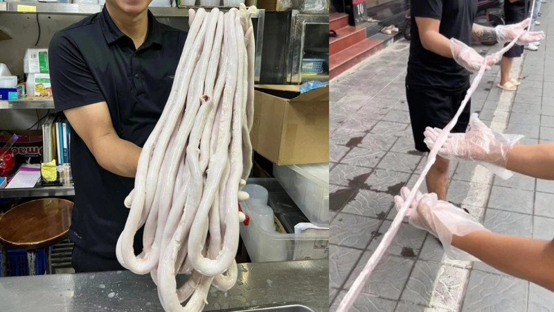 Vụ lòng xe điếu dài 40m gây xôn xao mạng xã hội. Ảnh: FB nhân vật.