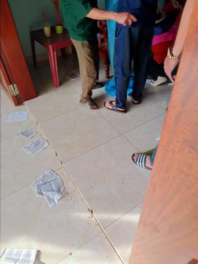 Hiện trường vụ việc.