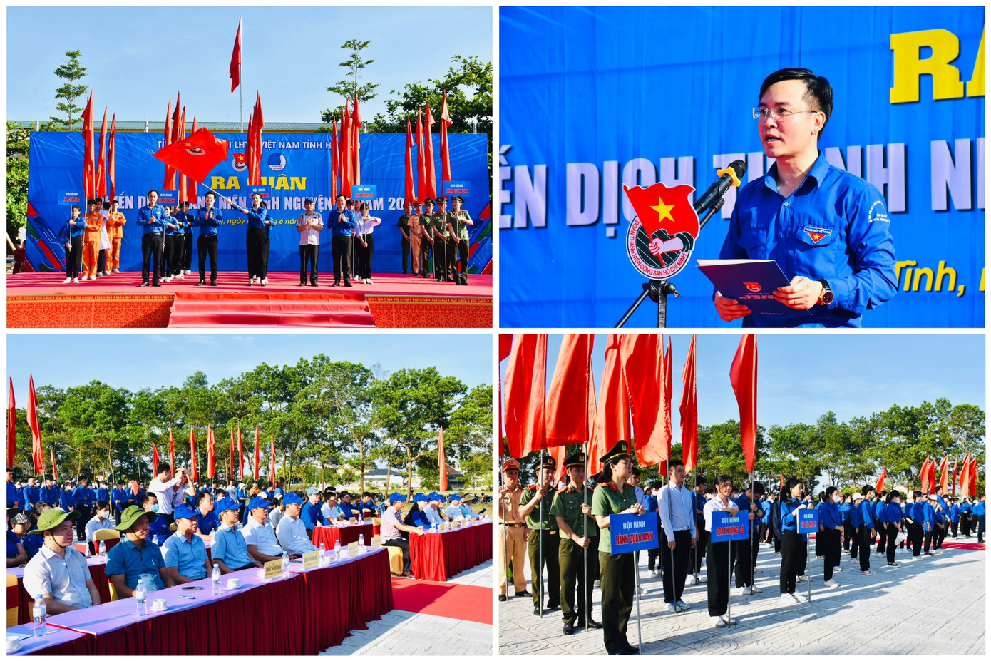 Tuổi trẻ Hà Tĩnh ra quân Chiến dịch Thanh niên tình nguyện Hè 2023.