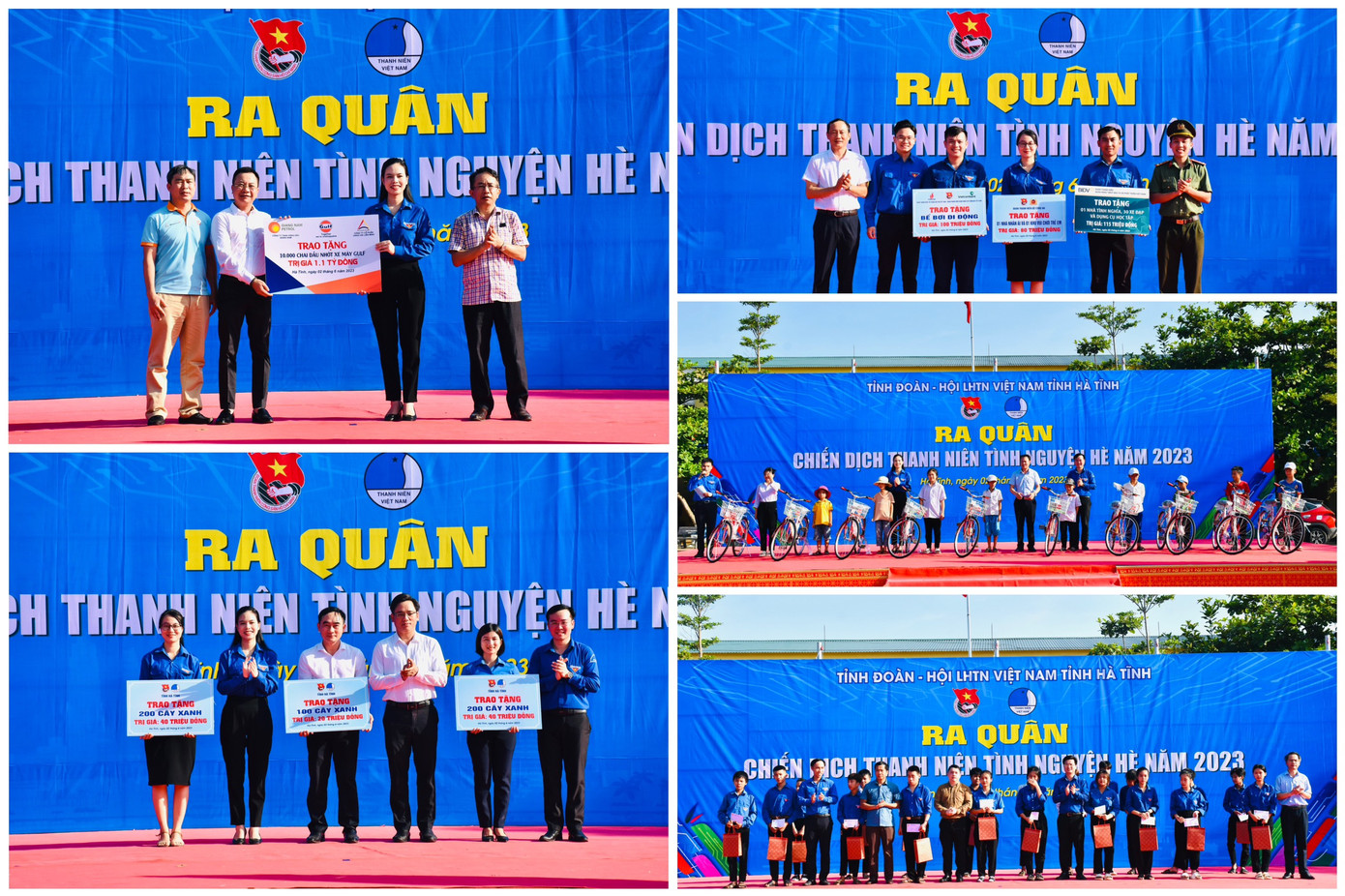 Huy động nguồn lực gần 1,6 tỷ đồng tại Lễ ra quân Chiến dịch Thanh niên tình nguyện Hè 2023.