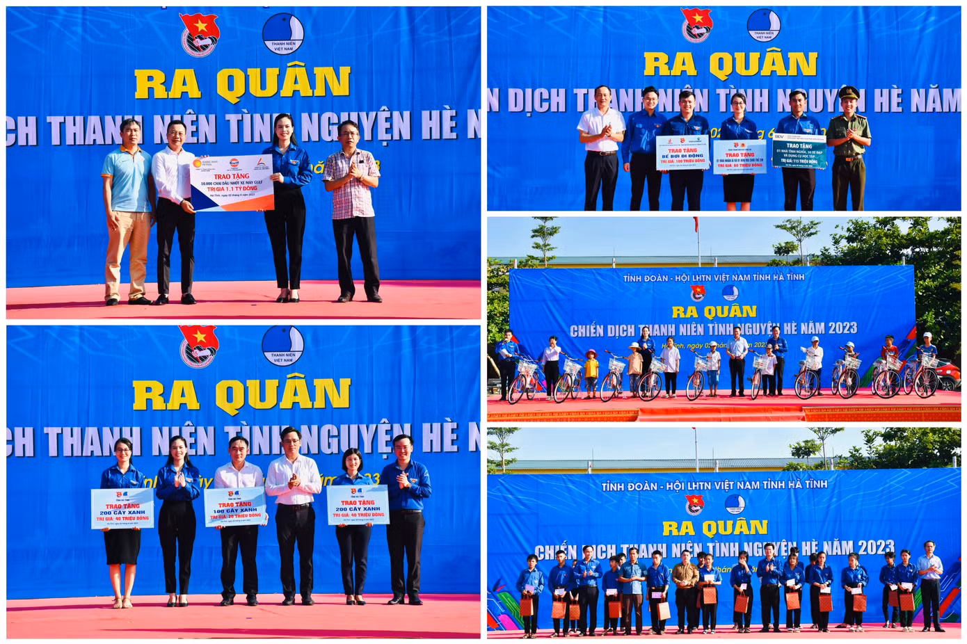 Huy động nguồn lực gần 1,6 tỷ đồng tại Lễ ra quân Chiến dịch Thanh niên tình nguyện Hè 2023.