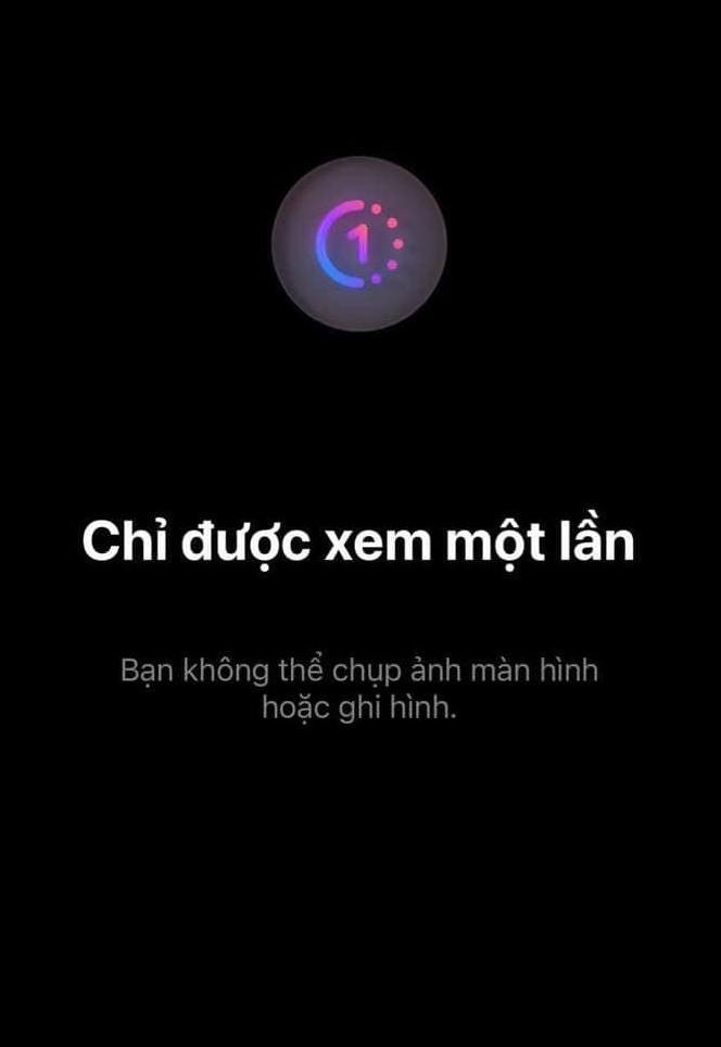 Với Messenger trên iPhone sẽ có thông báo như dưới đây nếu chụp ảnh màn hình.