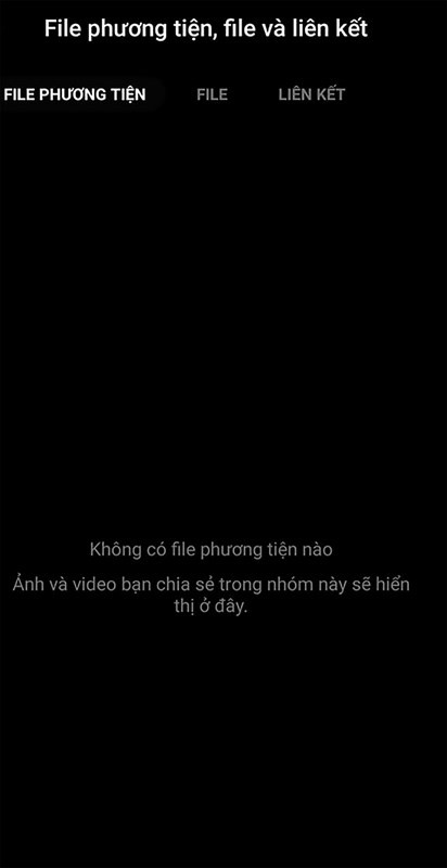 Tình trạng Messenger bị mất hết hình ảnh và video cũ.