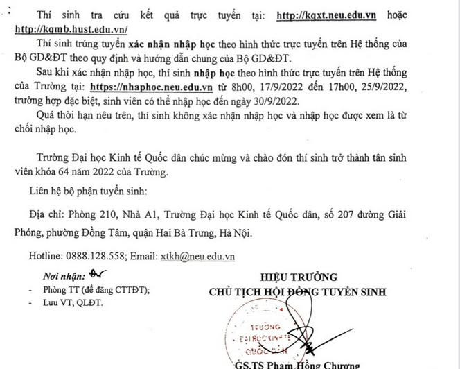 Cập nhật điểm chuẩn các trường phía Bắc: Học viện Ngân hàng, Đại học Kinh tế Quốc dân ảnh 4 Cập nhật điểm chuẩn các trường phía Bắc: Học viện Ngân hàng, Đại học Kinh tế Quốc dân ảnh 4