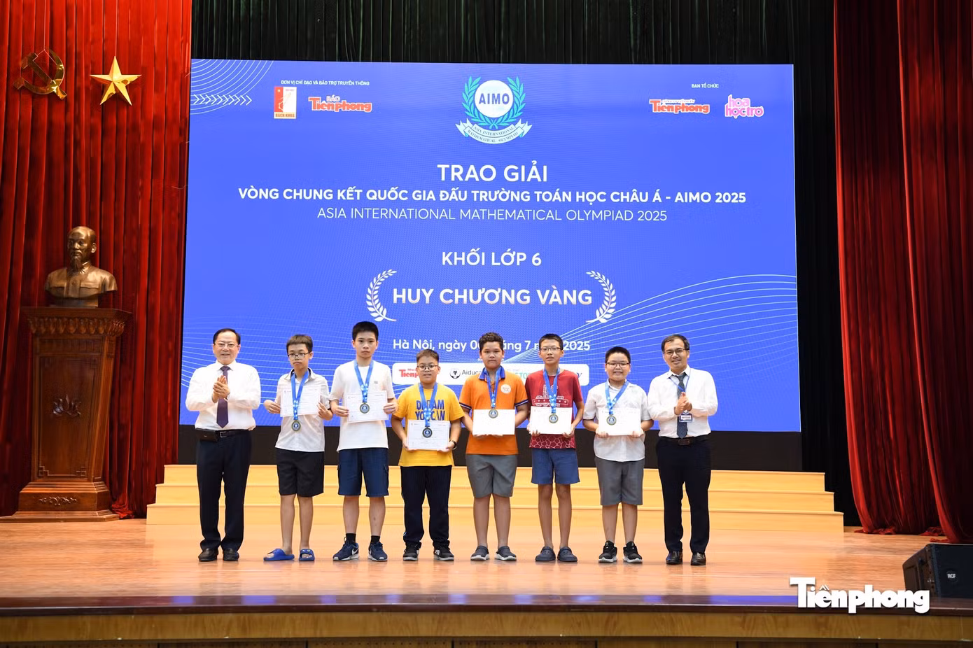 Thí sinh cấp THCS đạt Huy chương Vàng.