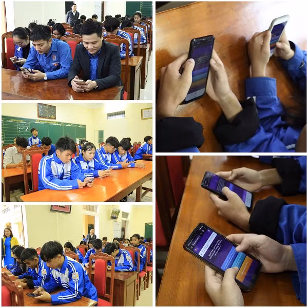 Các thành viên độc lập tham gia phần thi thứ nhất trên ứng dụng Quizizz.
