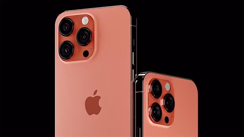 iPhone 14 Pro Max phiên bản màu hồng. (Ảnh: Gizmochina)