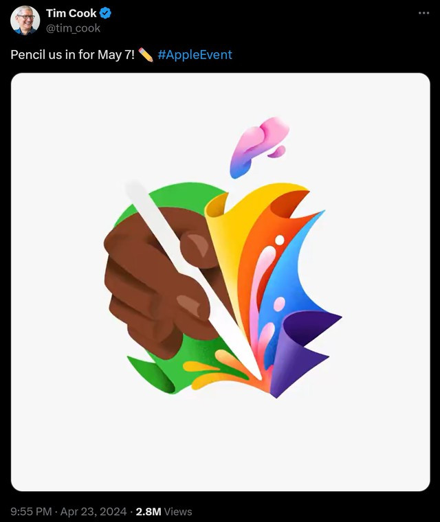 Tim Cook chia sẻ về sự kiện sắp tới.