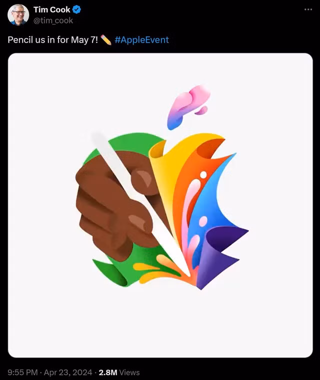 Tim Cook chia sẻ về sự kiện sắp tới. Tim Cook chia sẻ về sự kiện sắp tới.