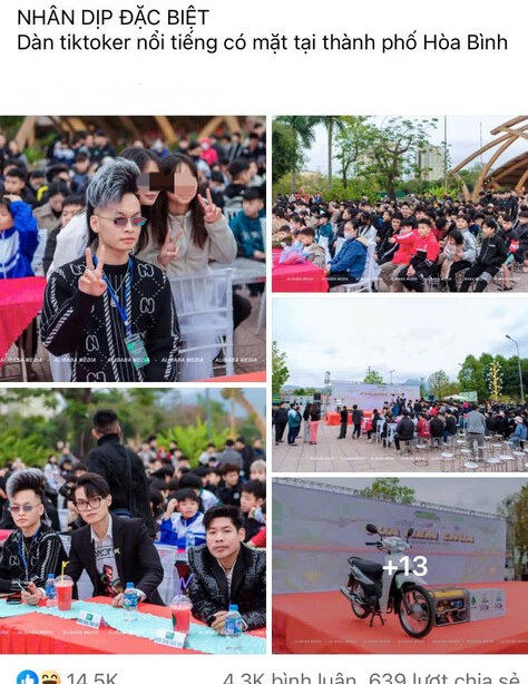 Hình ảnh sự kiện "vua nem chua" được chia sẻ trên mạng xã hội. Hình ảnh sự kiện "vua nem chua" được chia sẻ trên mạng xã hội.