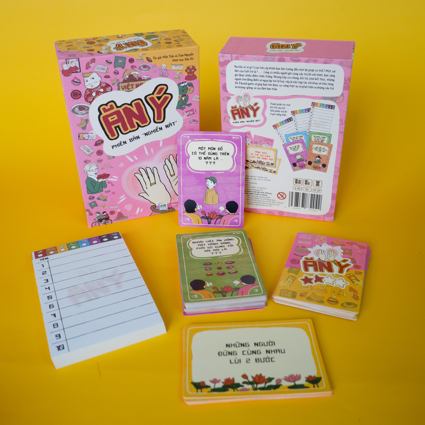 Chân dung hộp game Ăn Ý phiên bản Nghiền Nát của Ngũ Hành Games. Chân dung hộp game Ăn Ý phiên bản Nghiền Nát của Ngũ Hành Games.