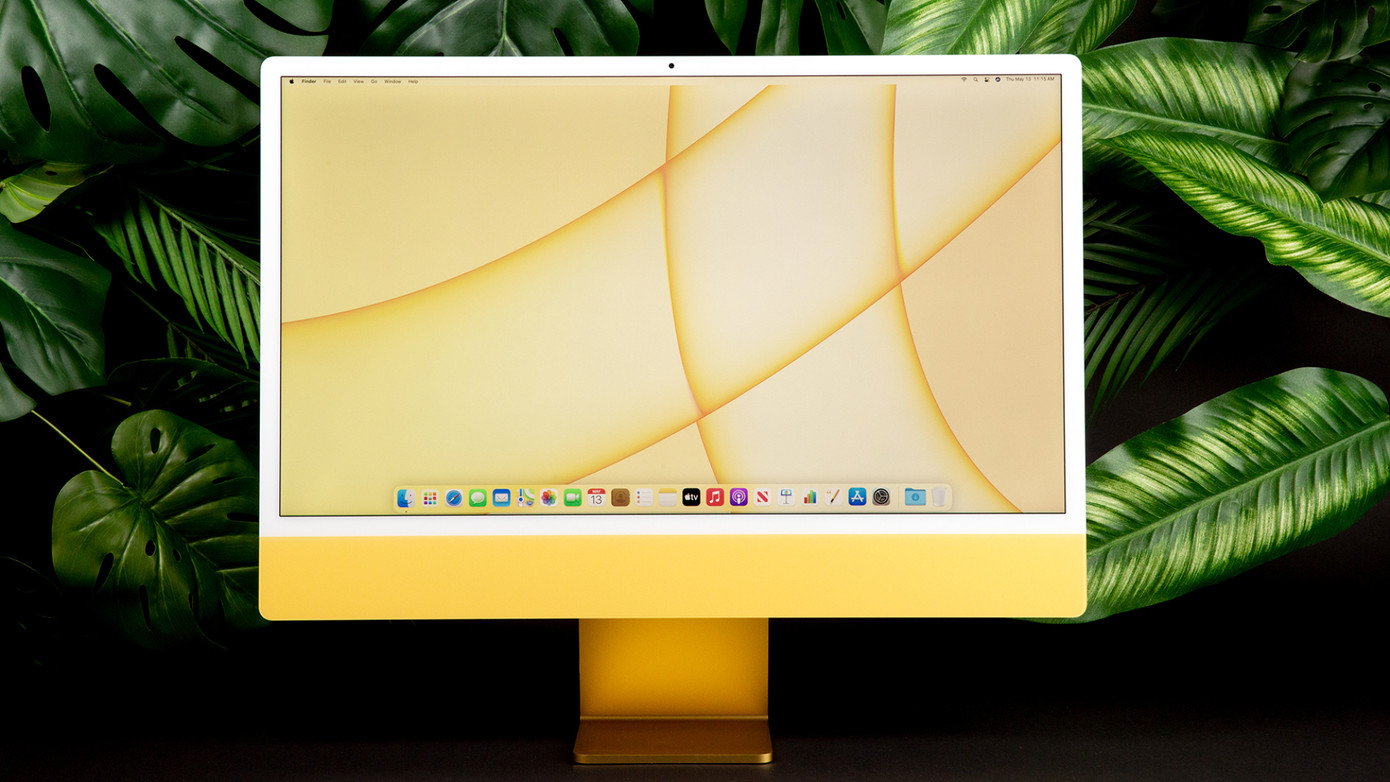 iMac 24 inch phiên bản màu vàng tươi. iMac 24 inch phiên bản màu vàng tươi.