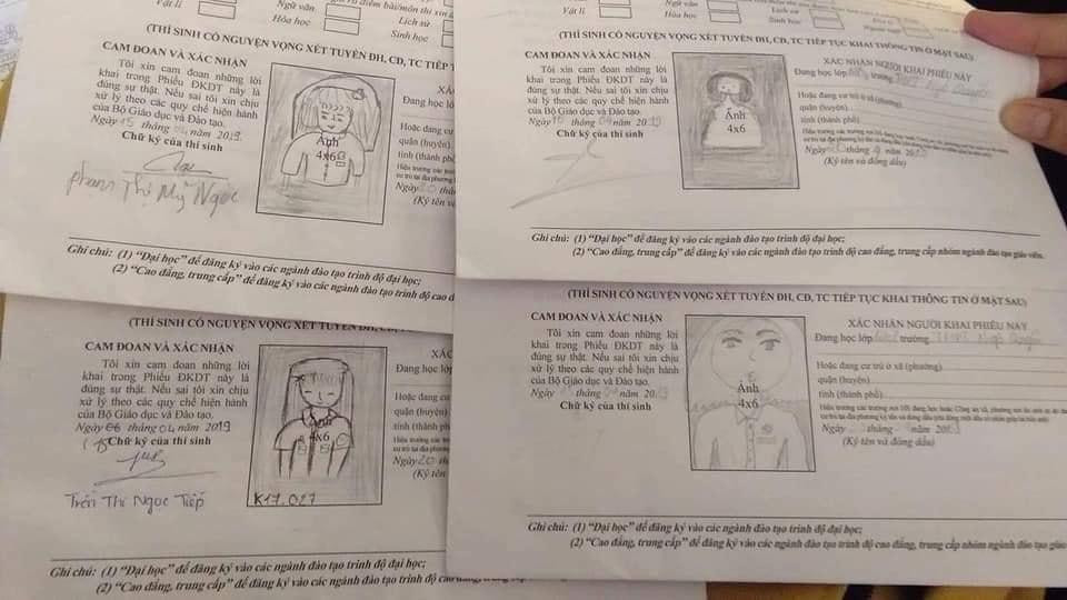 Chưa có ảnh chân dung thì chúng mình vẽ tạm vậy!