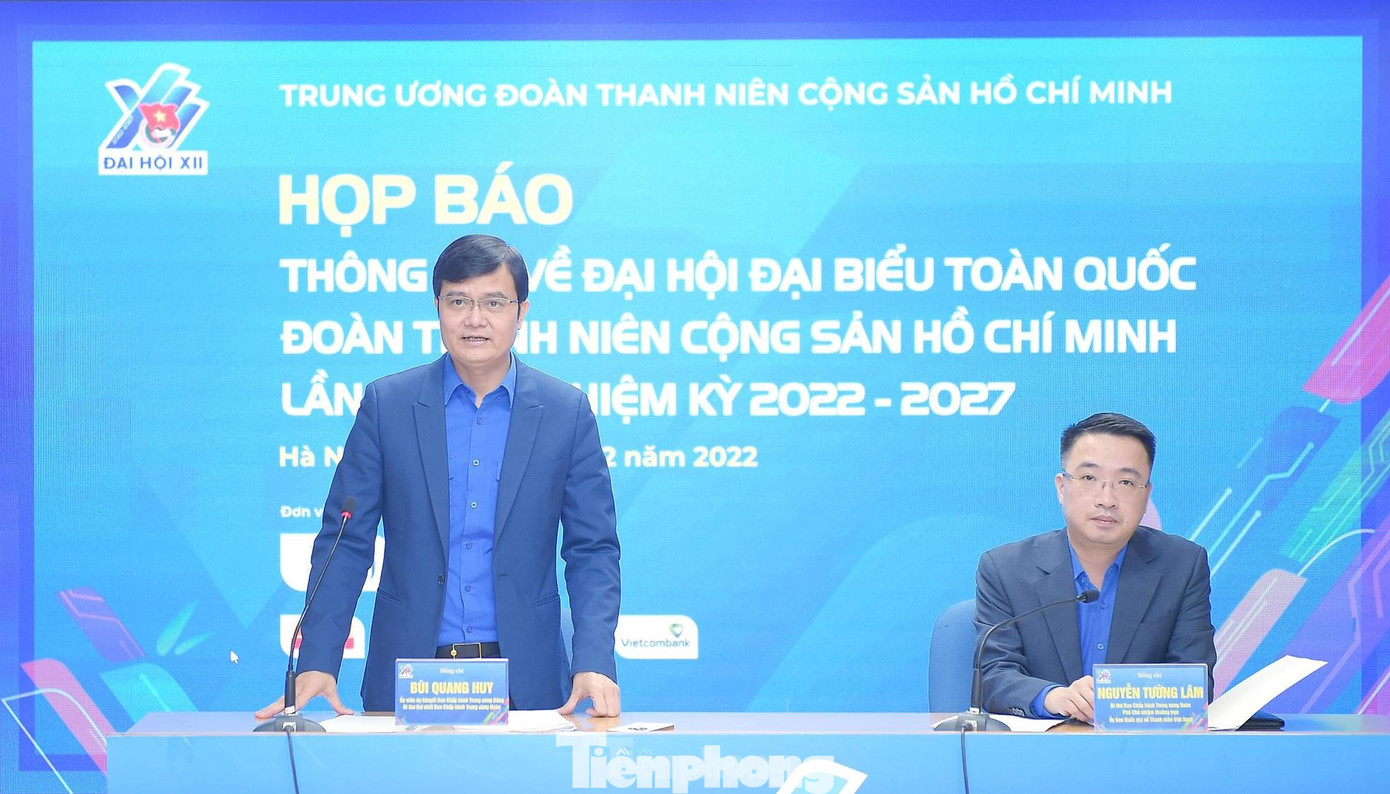 Buổi họp báo thông tin đại hội diễn ra tại trụ sở cơ quan T.Ư Đoàn. (Ảnh: Xuân Tùng/ TPO) Buổi họp báo thông tin đại hội diễn ra tại trụ sở cơ quan T.Ư Đoàn. (Ảnh: Xuân Tùng/ TPO)