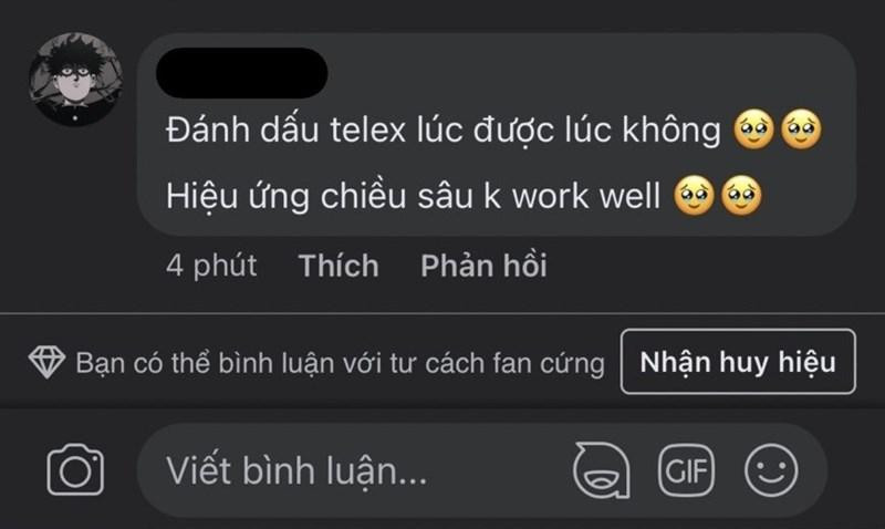 Lỗi không gõ được tiếng Việt. (Ảnh: Fanpage Vật Vờ Studio)
