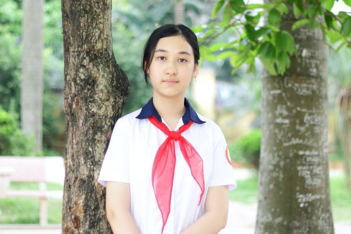 Đào Anh Thư, nữ sinh giành giải nhất cuộc thi Viết thư UPU năm 2021. (Ảnh: Bưu điện Việt Nam)