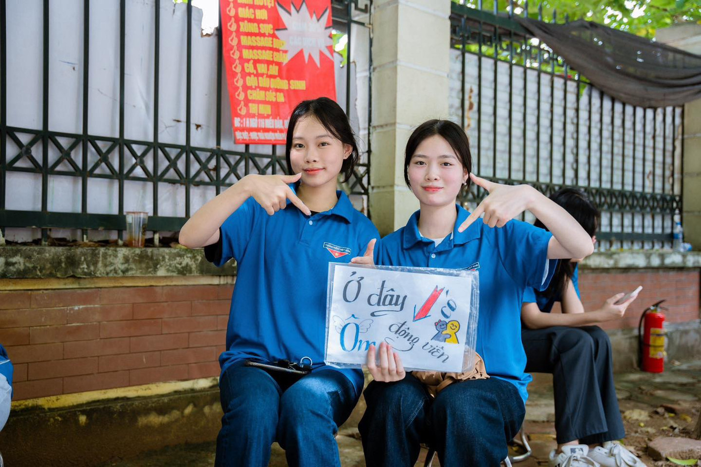 Điểm thi khu vực quận Nam Từ Liêm, Hà Nội. (Ảnh: Phương Thảo)